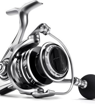Piscifun NautiX Spinning Reel, Aluminum Spinning Fishing Reel, CNC Aluminum Gear, 33LBs Max Drag, 8+1 Sealed BB, 6.0:1/5.4:1 Gear Ratio, Smooth Powerful Freshwater Saltwater Spinning Reel